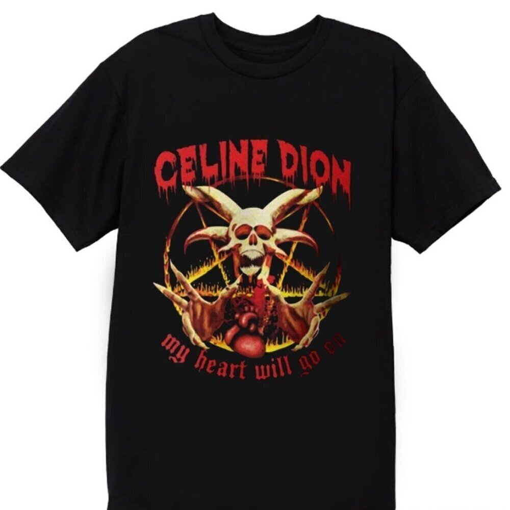 Celine Dion Death Metal My Heart Will Go On Retro Humor Collector Classic